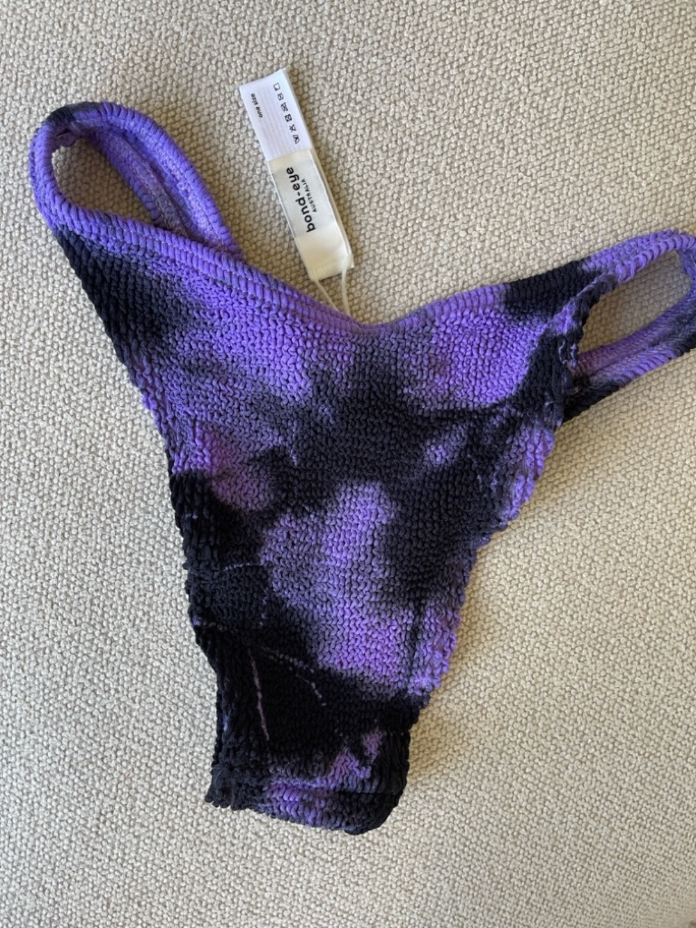 bond-eye Purple and Black Tie-Dye Bikini - Picture 4 of 5